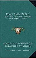 Days and Deeds