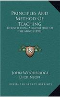 Principles and Method of Teaching