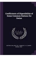 Coefficients of Digestibility of Some Common Rations for Swine