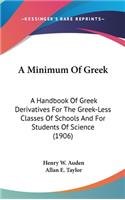 Minimum Of Greek