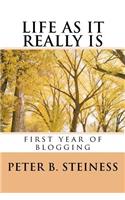 LIFE AS IT REALLY IS - first year of blogging