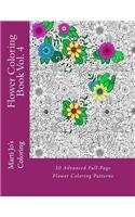 Flower Coloring Book Vol. 4