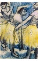 ''Three Dancers in Yellow Skirts'' by Edgar Degas: Journal (Blank / Lined)