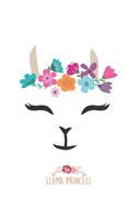 Llama Flower Birthday Princess