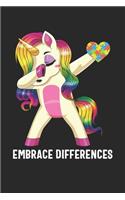 Dabbing Unicorn Embrace Differences