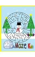 Maze for kids: Maze game workbook for kids, preschool to kindergarten