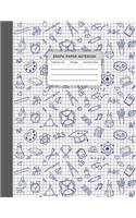 Graph Paper Notebook: Composition Notebook Squared Graphing Paper 5 Squares Per Inch Square Grid Student Teacher Education School College Studying Supplies 8.5x11 Inches (2 Math & Science Composition Notebook)