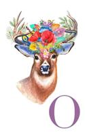 O: Monogram Journal, Personalized Notebook Letter O Floral Dear