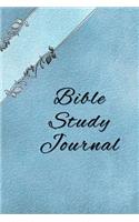 Bible Study Journal: Blue Journaling Notebook Workbook Soft Cover 90 Days to Record Bible Studies 6x9