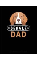 Beagle Dad: Graph Paper Notebook - 0.25 Inch (1/4) Squares