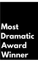 Most Dramatic Award Winner