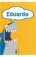 Eduardo: Personalized Shark Blood Sugar Diet Diary Journal Log Featuring 120 Pages 6x9