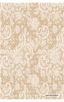 Classic Mole Notebook - Brown Lace Cover (Lined Journal)