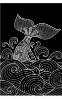 Journal Notebook Whale Pattern 2