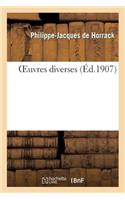 Oeuvres Diverses: (Histoire)