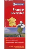 Michelin France Reversible Road and Tourist Map