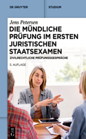 Die Mündliche Prüfung Im Ersten Juristischen Staatsexamen