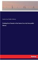 Finding list of books in the Santa Cruz city free public library