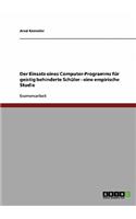 Der Einsatz Eines Computer-Programms Fur Geistig Behinderte Schuler - Eine Empirische Studie