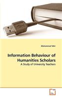 Information Behaviour of Humanities Scholars