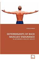 Determinants of Back Muscles' Endurance