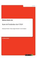 Kant als Vordenker der UNO?