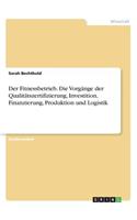 Fitnessbetrieb. Die Vorgänge der Qualitätszertifizierung, Investition, Finanzierung, Produktion und Logistik