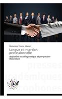 Langue Et Insertion Professionnelle