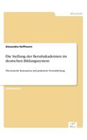 Stellung der Berufsakademien im deutschen Bildungssystem