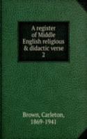 register of Middle English religious & didactic verse