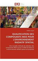 Qualification Des Composants Mos Pour l''environnement Radiatif Spatial