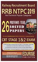 Railway Recruitment Board RRB NTPC 2019 Non Technical Popular Categories 26 Previous Year Solved Papers CBT Stage 1 & 2 Exam