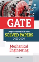 GATE Chapterwise Previous Years Solved Papers (2023-2000) Mechanical Engineering