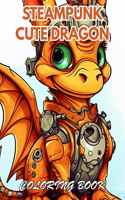Steampunk Cute Dragon Coloring Book