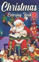 Christmas Coloring Book: An Adult Coloring Book Featuring Adorable Santa Designs for Holiday Fun, Stress Relief and Relaxation