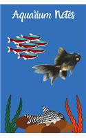 Aquarium Notes: Customized Fish Tank Maintenance Record Book. Great For Monitoring Water Parameters, Water Change Schedule, And Breeding Conditions