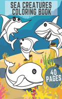 Sea Creatures Coloring Book