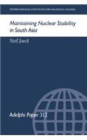 Maintaining Nuclear Stability in South Asia