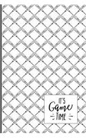 It's Game Time: Blank Journal and Baseball Notebook, Lined Pages, For Work or Home, To Do List, Fanbook, Planning, Strategy and Skills, Gray Bats