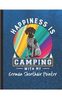 Happiness Is Camping With My German Shorthair Pointer