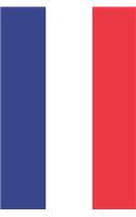 France Travel Journal - France Flag Notebook - French Flag Book: Unruled Blank Journey Diary, 110 page, Lined, 6x9 (15.2 x 22.9 cm)