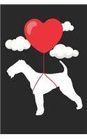 Terrier Journal - Terrier Notebook - Valentine's Day Gift for Terrier Lovers