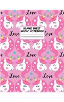 Blank Sheet Music Notebook