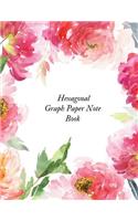 Hexagonal Graph Paper Notebook: Hexagonal Graph Paper Notebook Organic Chemistry & Biochemistry Note Journal Graph Paper Work Book Suitable for Design, gaming, mapping, structuring