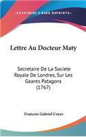 Lettre Au Docteur Maty