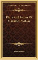 Diary And Letters Of Madame D'Arblay