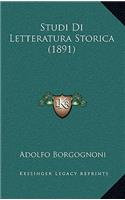 Studi Di Letteratura Storica (1891)