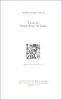Favola Fui: Petrarch Writes His Readers