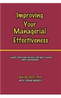 Improving Your Managerial Effectiveness