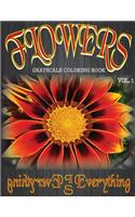 Flowers, The Grayscale Coloring Book